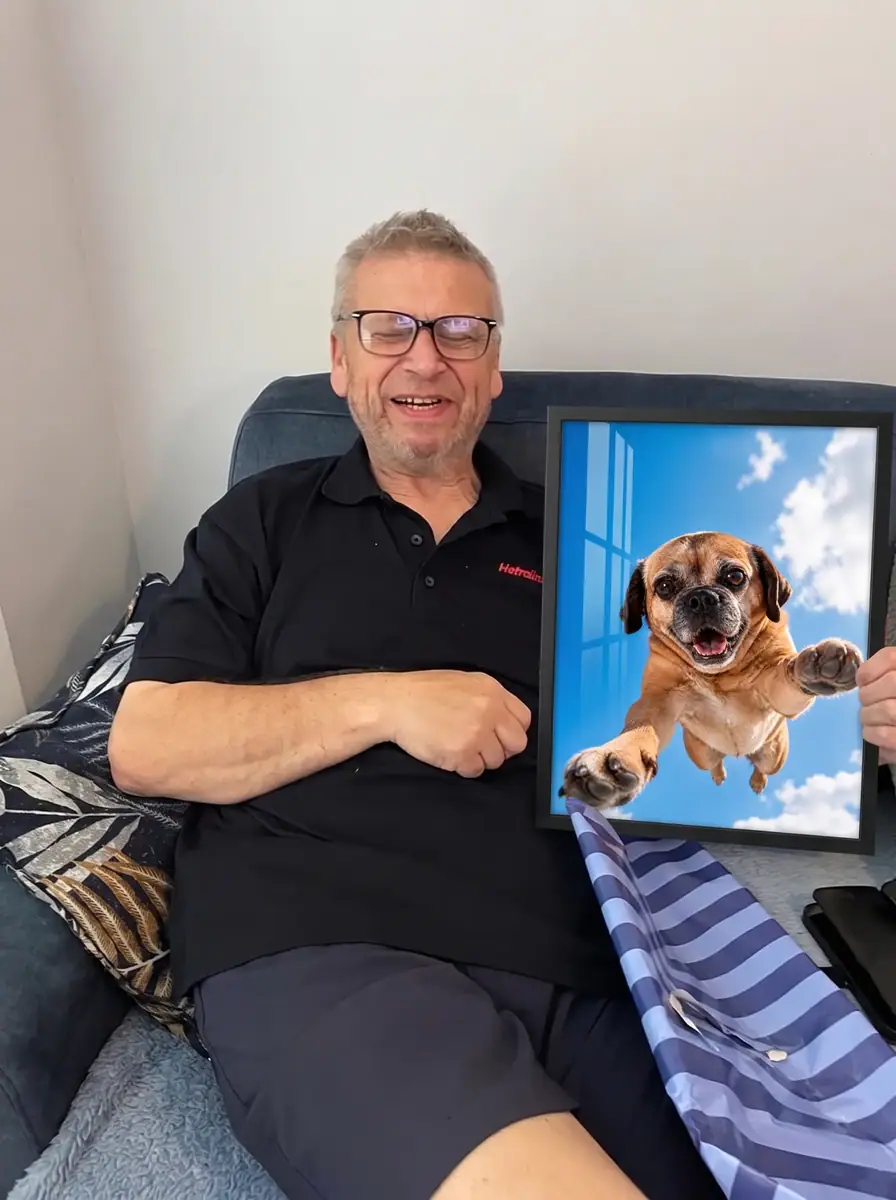 Customer portrait photograph