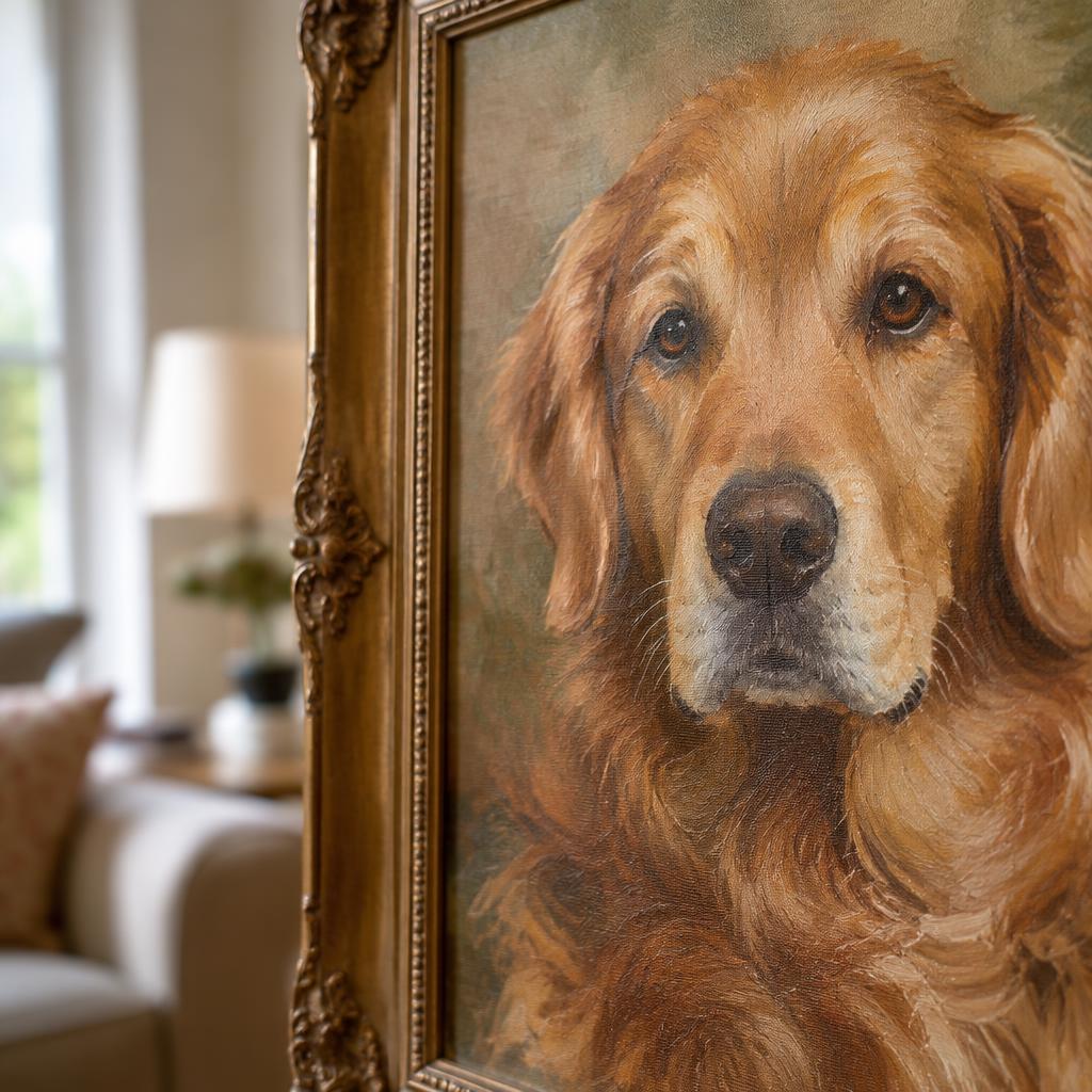 James R.'s pet with their portrait
