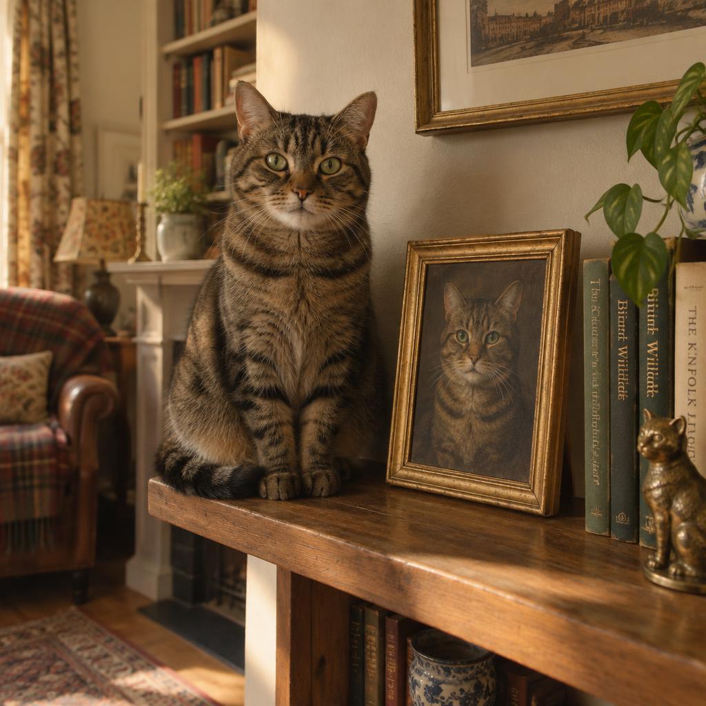 Priya K.'s pet with their portrait